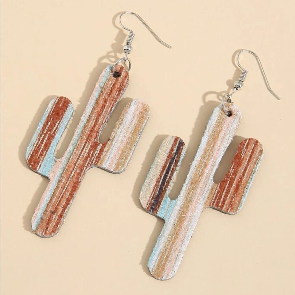 Cactus earrings - Picture 2 of 2